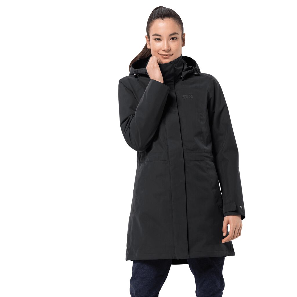 Jack Wolfskin OTTAWA μπουφαν 3 σε 1 γυναικεια μαυρα | GR8952700